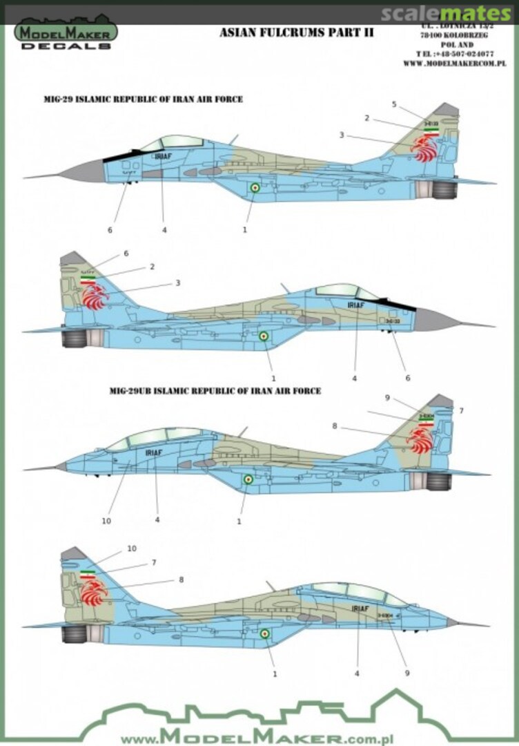 Boxart MiG-29 Asian Fulcrums part II D48064 ModelMaker Boxart MiG-29 Asian Fulcrums part II D48064 ModelMaker