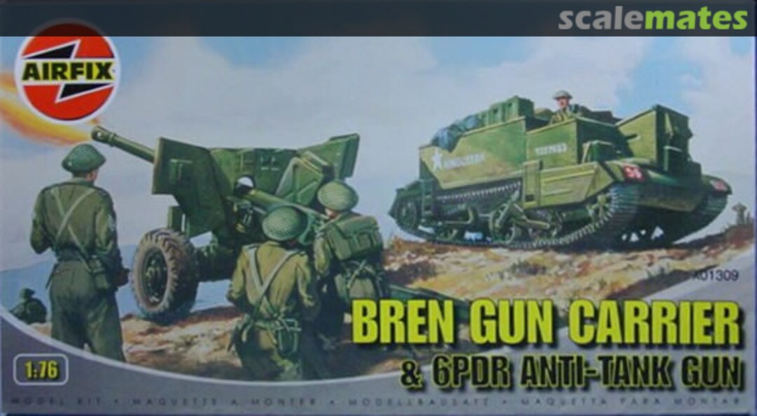 Boxart Bren Gun Carrier & 6PDR Anti-Tank Gun A01309 Airfix Boxart Bren Gun Carrier & 6PDR Anti-Tank Gun A01309 Airfix