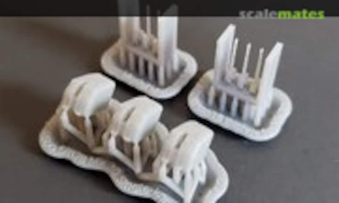 1:500 5"/38 cal. Mk.30 Single-gun Mounts (Model Monkey 500-5in38 CGN-9) 500-5in38 CGN-9