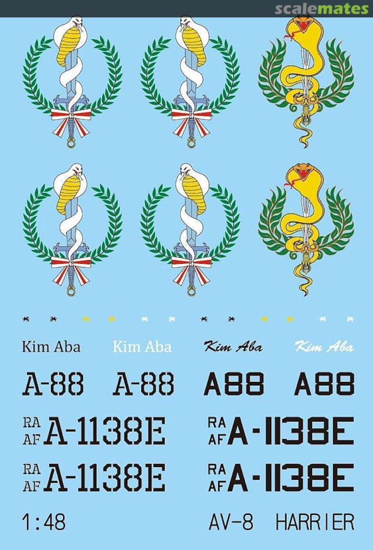 Boxart AV-8A Kim Aba special livery SP003 WandD Studio