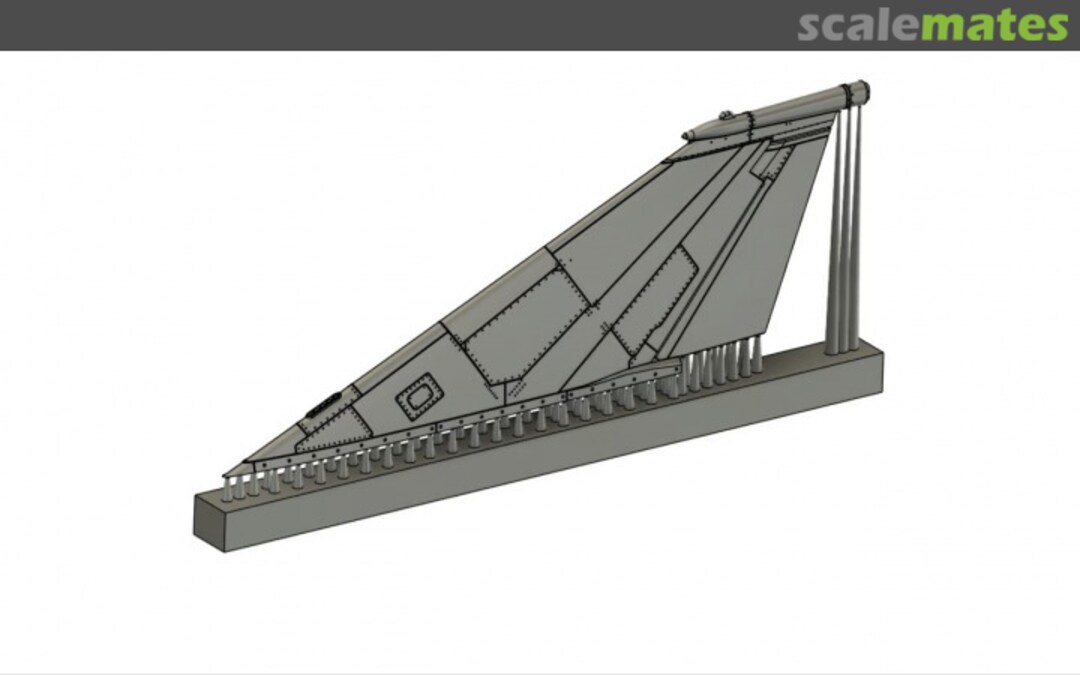 Boxart Tail for DNK Typ 1 with RWR WOL720151 Wolf 3D Resin Parts