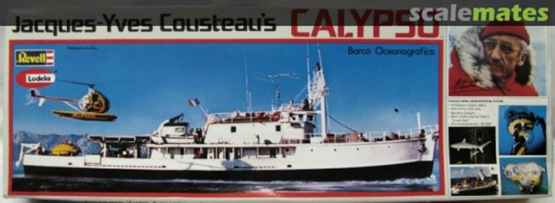 Boxart Jacques-Yves Cousteau's Calypso RH5216 Revell/Lodela Boxart Jacques-Yves Cousteau's Calypso RH5216 Revell/Lodela