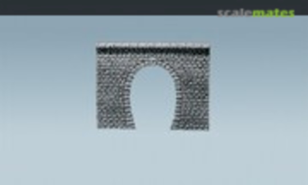 Decorative sheet tunnel portal Profi, Natural stone ashlars (Faller 170880)