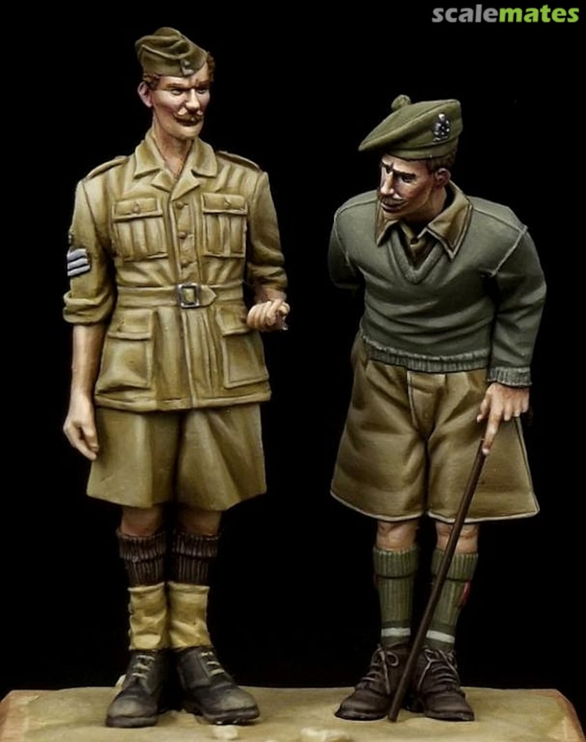 Boxart British NCO & Scottish Highlander Western Desert WW II TB-35097 The Bodi Boxart British NCO & Scottish Highlander Western Desert WW II TB-35097 The Bodi