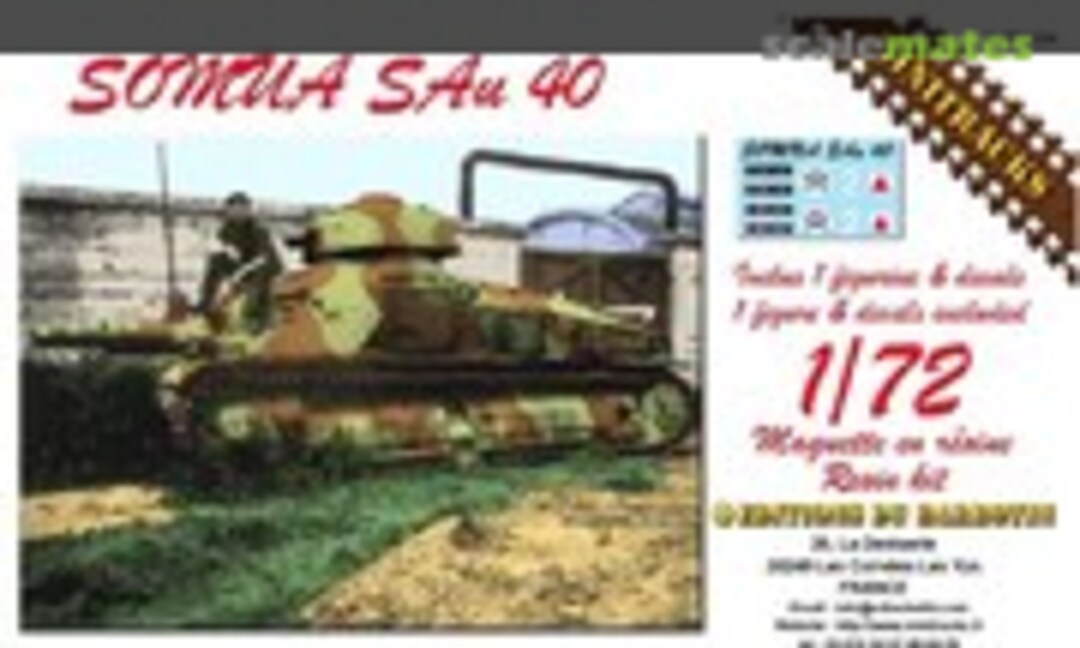 1:72 Somua SAu40 (Minitracks )