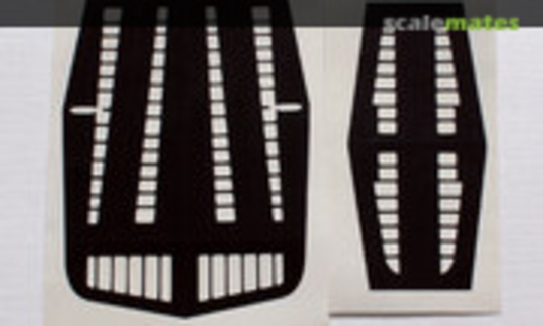 1:48 Mitsubishi Ki-15 & C5M2 Control Surfaces Optical Illusion Mask (DEAD Design Models SM48001) SM48001