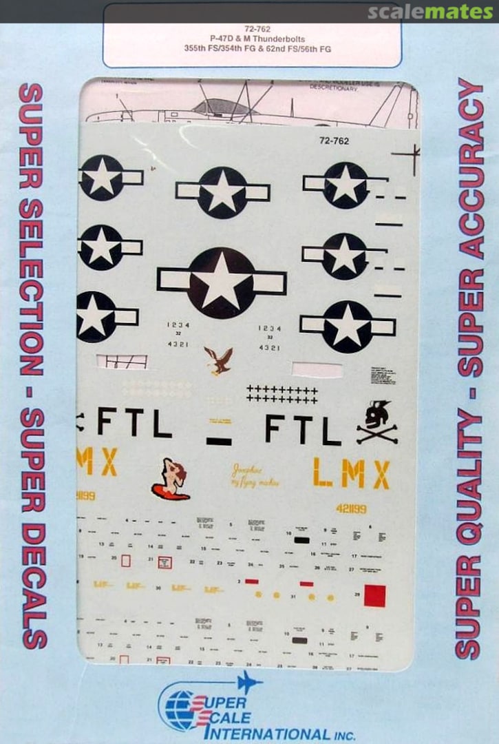 Boxart P-47D & M Thunderbolts 72-762 SuperScale International