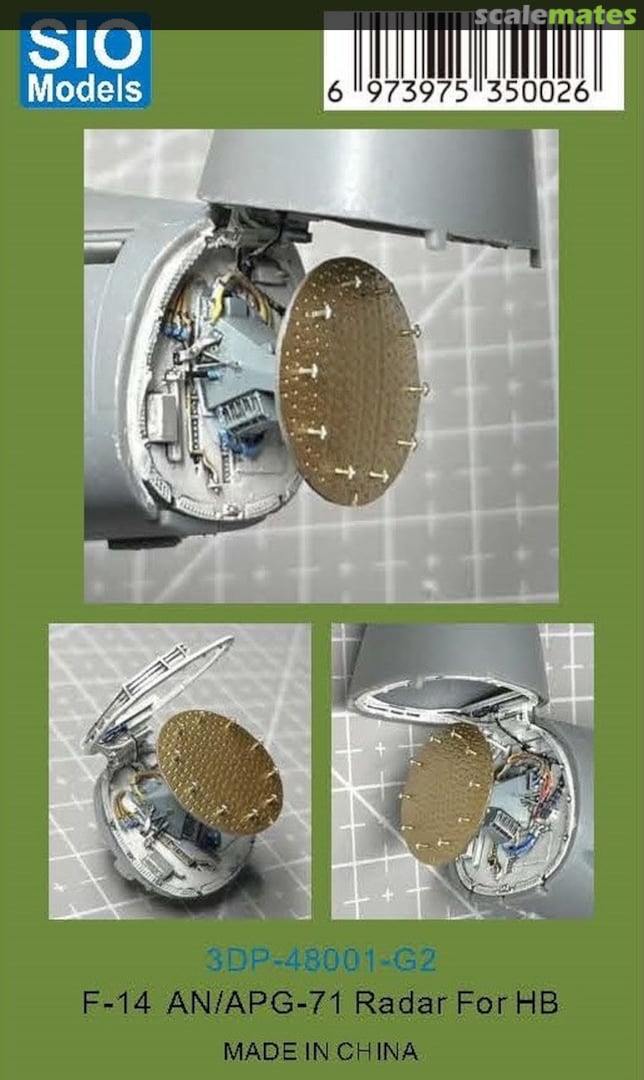 Boxart F-14 Tomcat - AN/APG-71 Radar 3DP-48001-G2 SIO Models