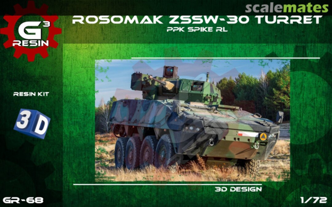 Boxart Rosomak ZSSW-30 Turret GR-68 G3 Resin