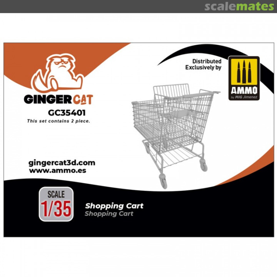 Boxart Shopping Cart (2pcs) GC35401 Ginger Cat Boxart Shopping Cart (2pcs) GC35401 Ginger Cat