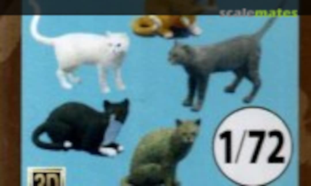 1:72 Cats - set of 5 (Passion Models P35T-029 1000) P35T-029 1000