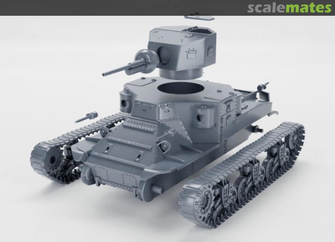 Boxart Medium Tank M2A1 - open hatch 72011611 EMP3d