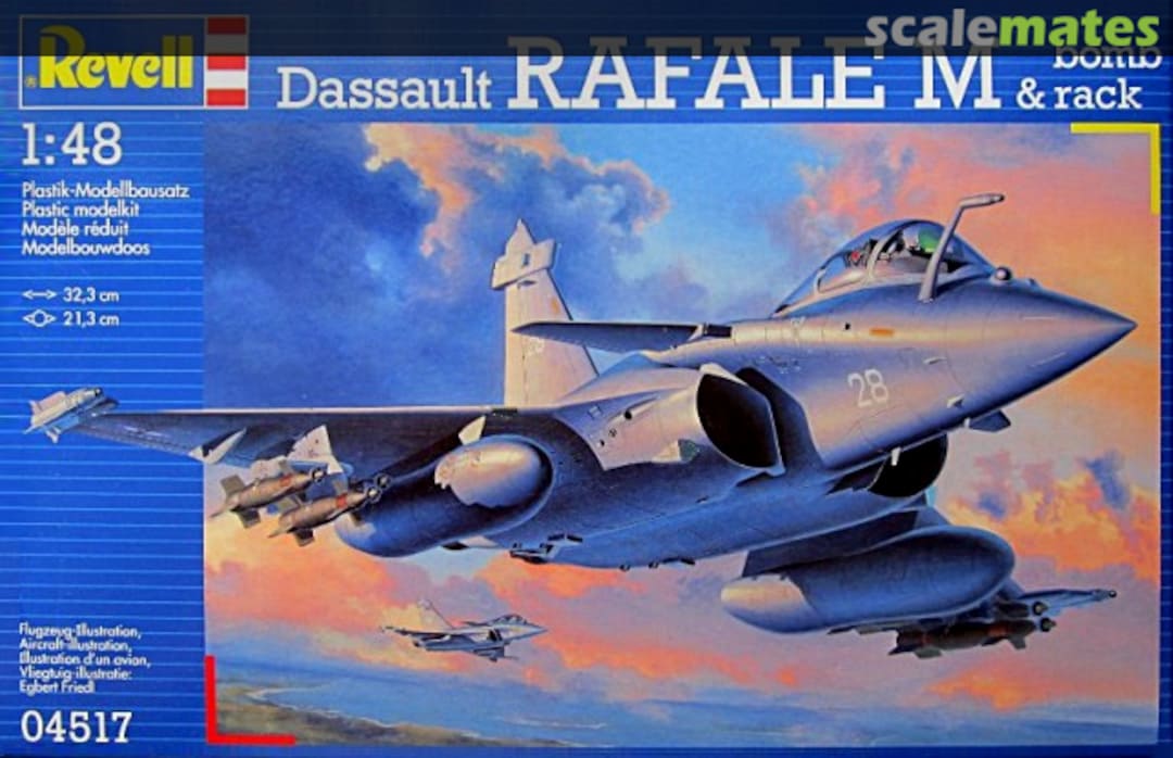 Boxart Dassault Rafale M & bomb rack 04517 Revell Boxart Dassault Rafale M & bomb rack 04517 Revell