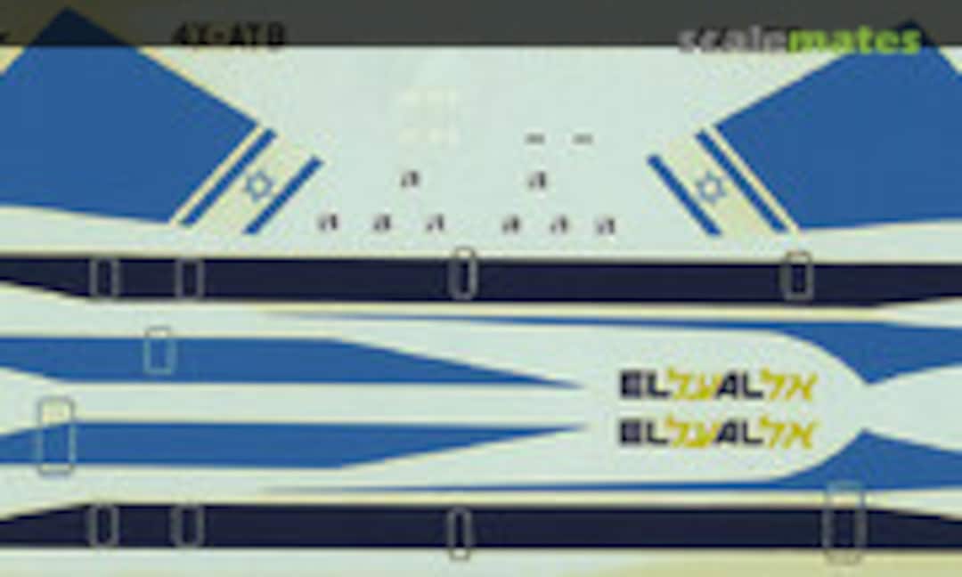 1:144 Boeing 707-458 El Al (Fowler Aviation Decals 15)