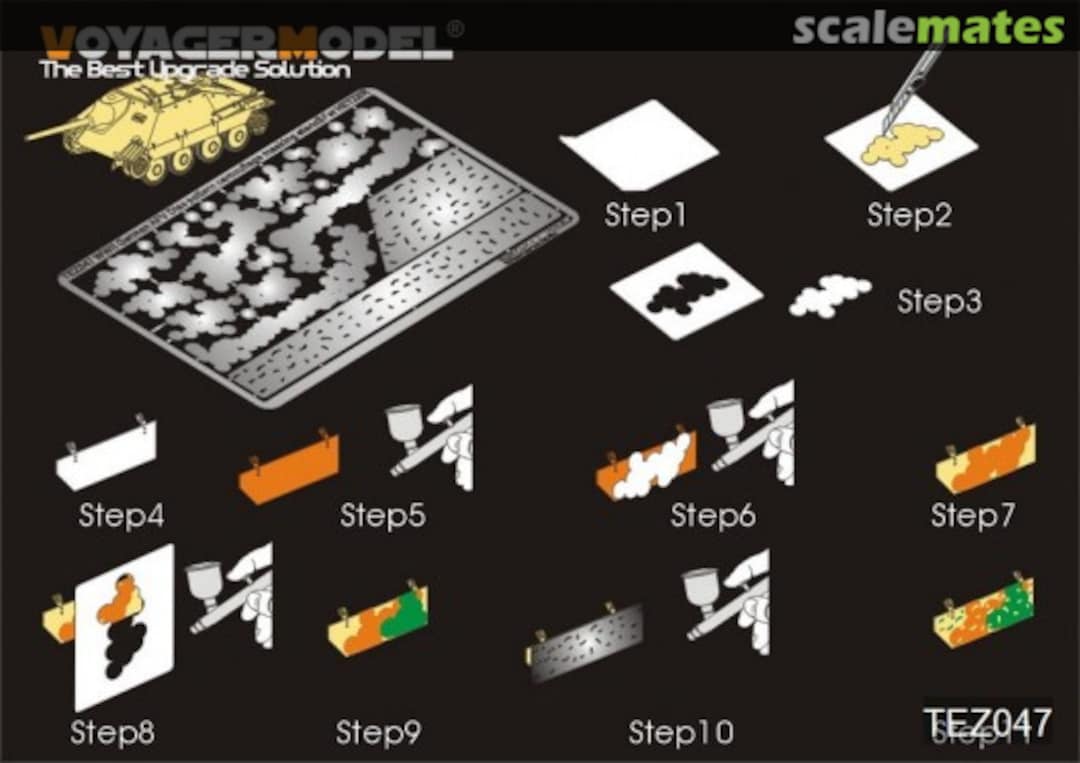 Boxart Disc Pattern Camouflage Masking Stencil 3 TEZ047 Voyager Model Boxart Disc Pattern Camouflage Masking Stencil 3 TEZ047 Voyager Model