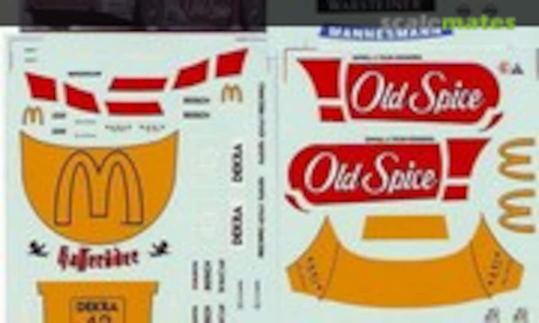 1:24 Opel Calibra "MacDonalds, Hasseröder, Old Spice" (DMC Decals 24-062) 24-062