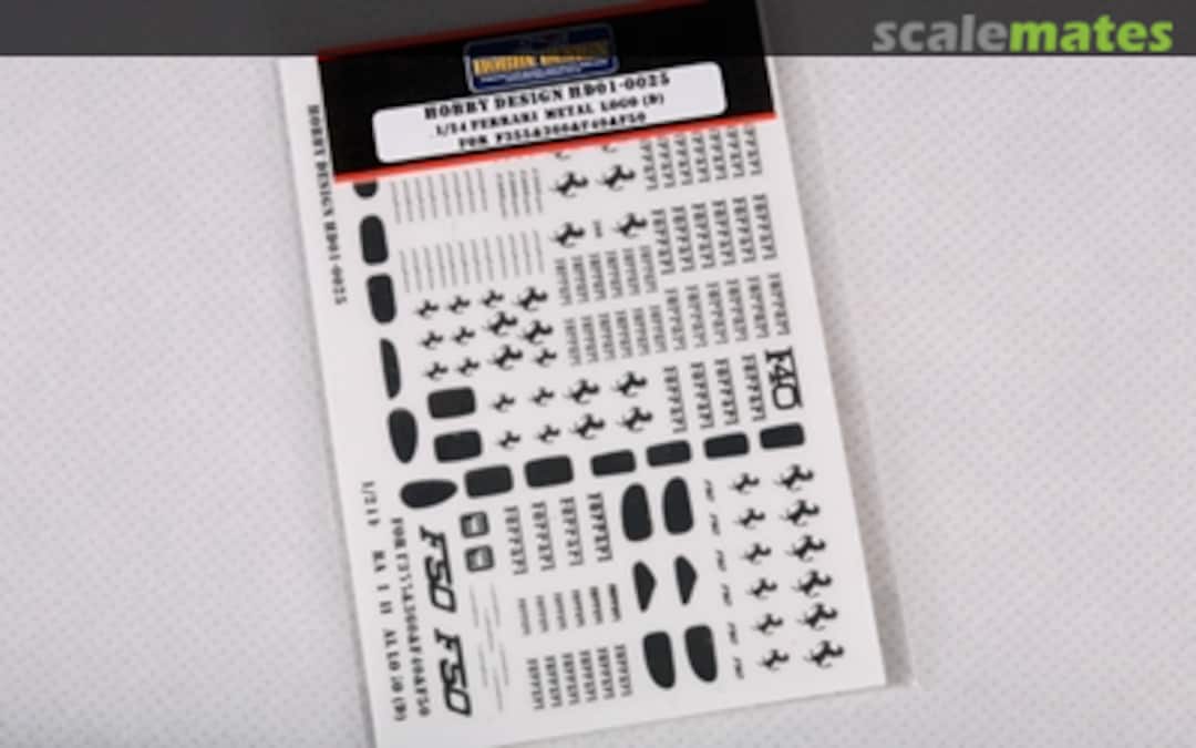 Boxart Ferrari Metal Logo F355 & F360 & F40 & F50 HD01-0025 Hobby Design Boxart Ferrari Metal Logo F355 & F360 & F40 & F50 HD01-0025 Hobby Design