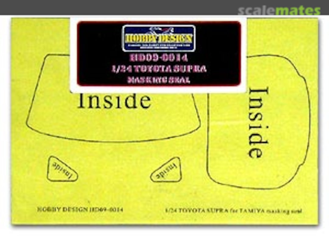 Boxart Toyota Supra Masking Seal (for Tamiya) HD09-0014 Hobby Design Boxart Toyota Supra Masking Seal (for Tamiya) HD09-0014 Hobby Design