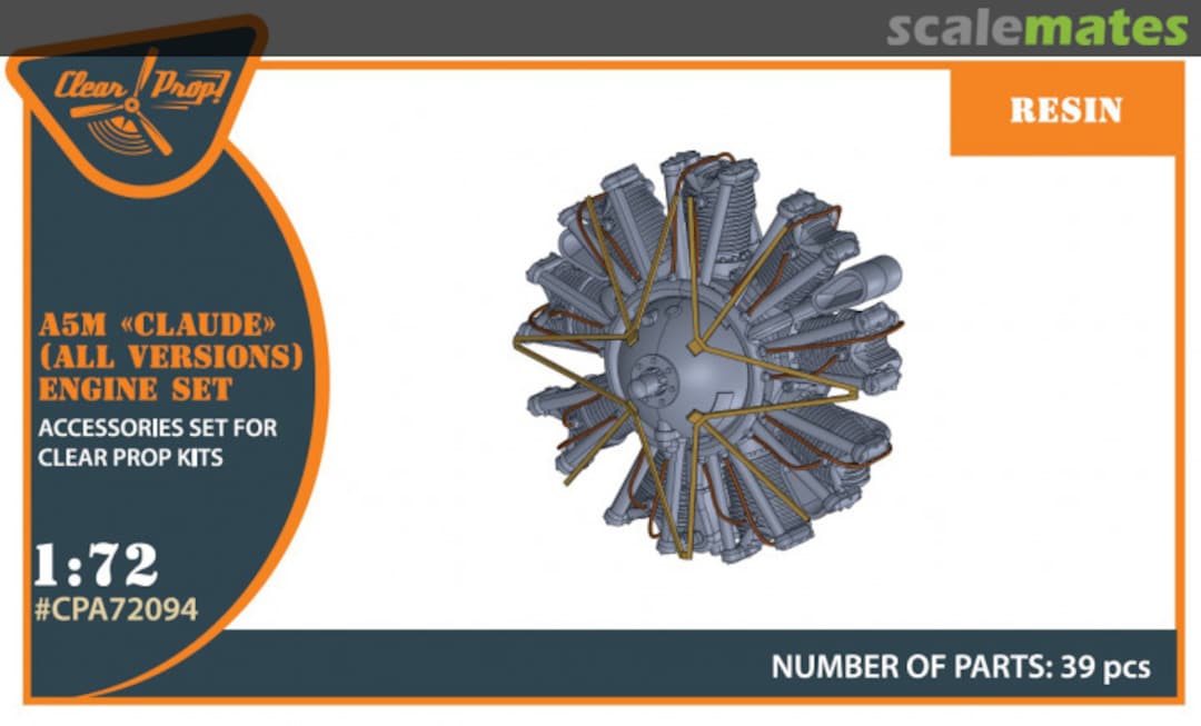 Boxart A5M Claude Engine Set CPA72094 Clear Prop! Boxart A5M Claude Engine Set CPA72094 Clear Prop!