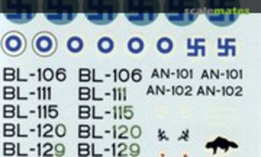 1:72 Bristol Blenheim Mk.I & IV in Finnish Air Force Service 1941-58 (InSCALE 72 AC014) AC014