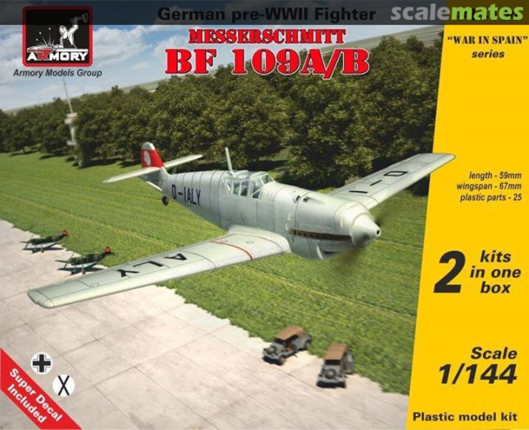 Boxart Messerschmitt Bf 109A/B 14104 Armory Boxart Messerschmitt Bf 109A/B 14104 Armory