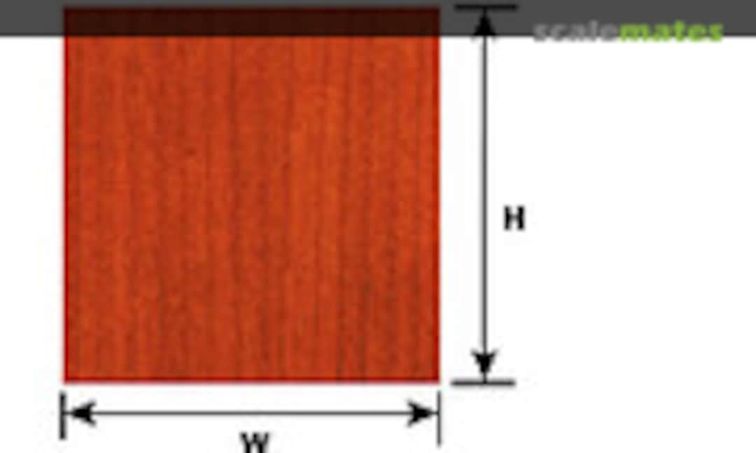 1:12 Wood Paneling Paper Patterned Sheets (250x190x0.3mm) (Plastruct 91854) 91854