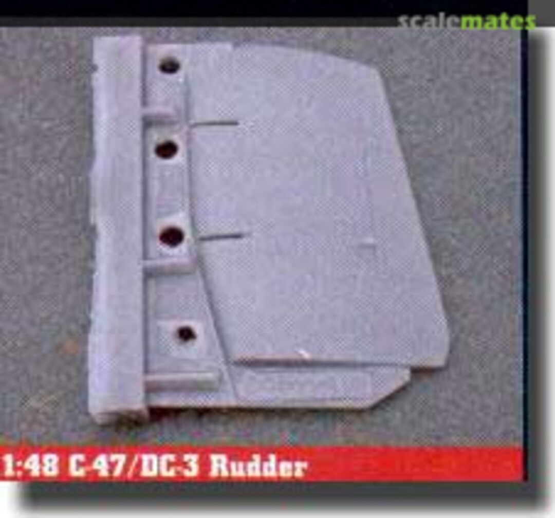 Boxart Fabric Rudder for 1:48 C-47/DC-3 CAMT48005 Cammett Boxart Fabric Rudder for 1:48 C-47/DC-3 CAMT48005 Cammett