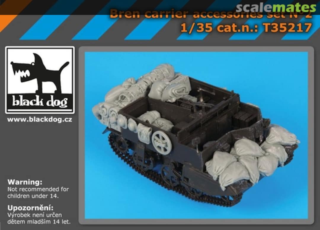 Boxart Bren carrier accessories set T35217 Black Dog Boxart Bren carrier accessories set T35217 Black Dog