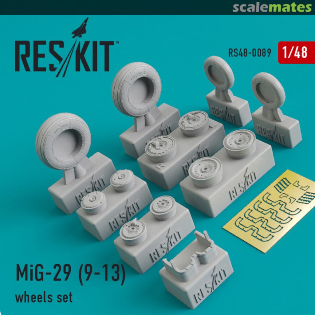 Boxart MiG-29 (9-13) Wheels Set RS48-0089 ResKit Boxart MiG-29 (9-13) Wheels Set RS48-0089 ResKit