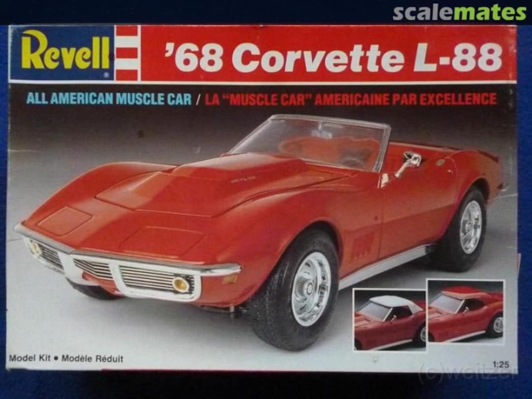 Boxart '68 Corvette L-88 7159 Revell Boxart '68 Corvette L-88 7159 Revell