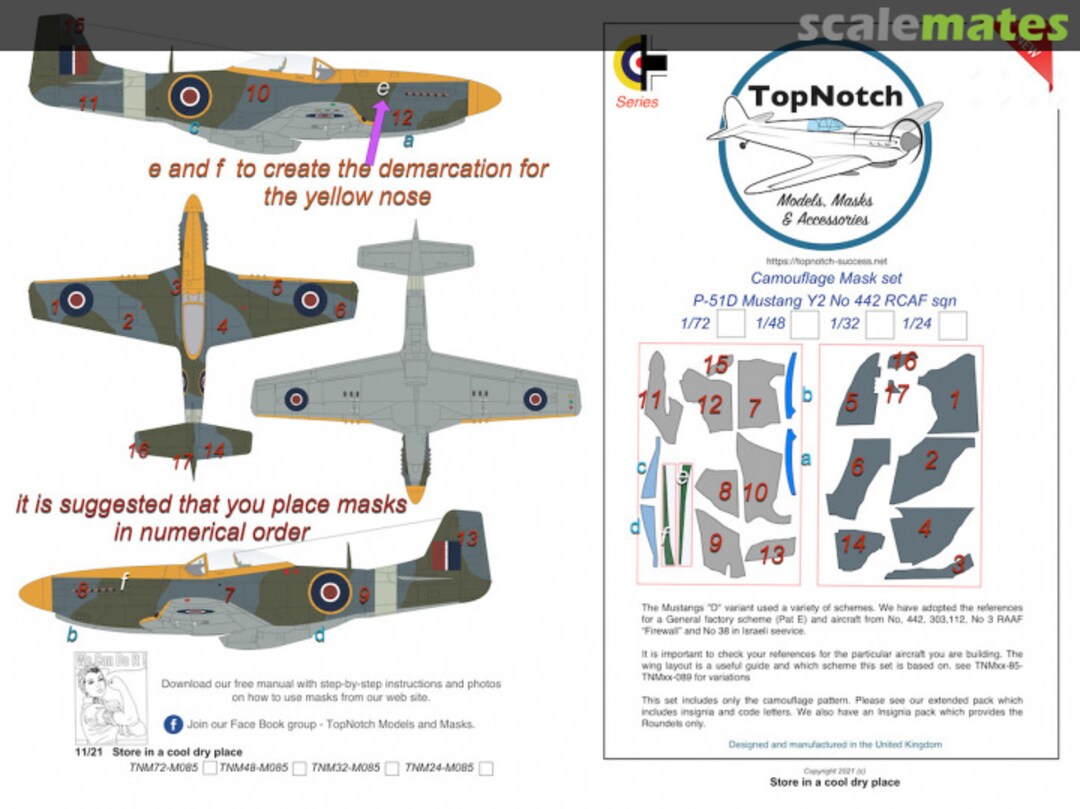 Boxart North-American P-51D Mustang TNM24-M085 TopNotch Boxart North-American P-51D Mustang TNM24-M085 TopNotch