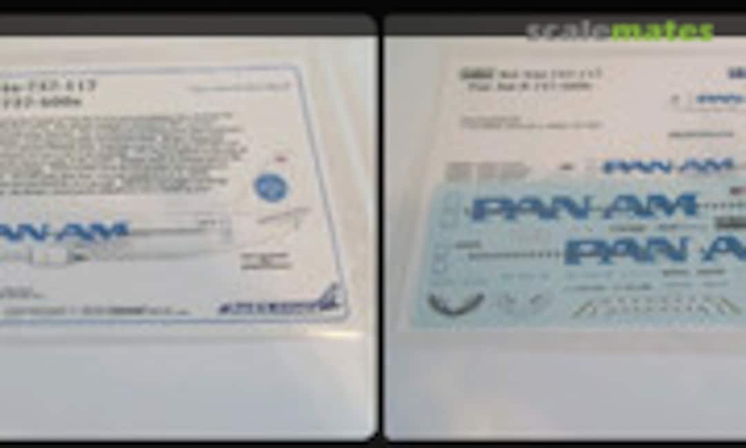 1:144 United 737-400 Pan Am Billboard (Draw Decal 44-737-117) 44-737-117