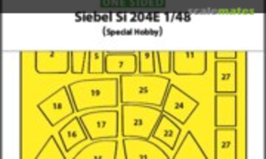 1:48 Siebel Si 204E one-sided mask (ASK 200-M48192) 200-M48192