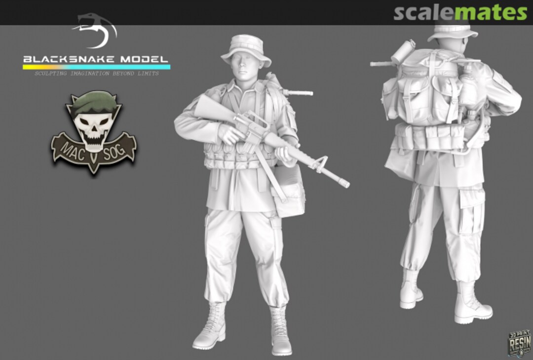 Boxart MACV SOG Soldier 03 SOG_03_72 BlackSnake Model Boxart MACV SOG Soldier 03 SOG_03_72 BlackSnake Model