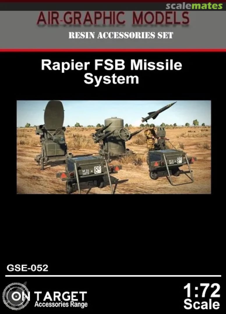 Boxart BAE Rapier FSB Missile System GSE-052 Air-Graphics Models Boxart BAE Rapier FSB Missile System GSE-052 Air-Graphics Models
