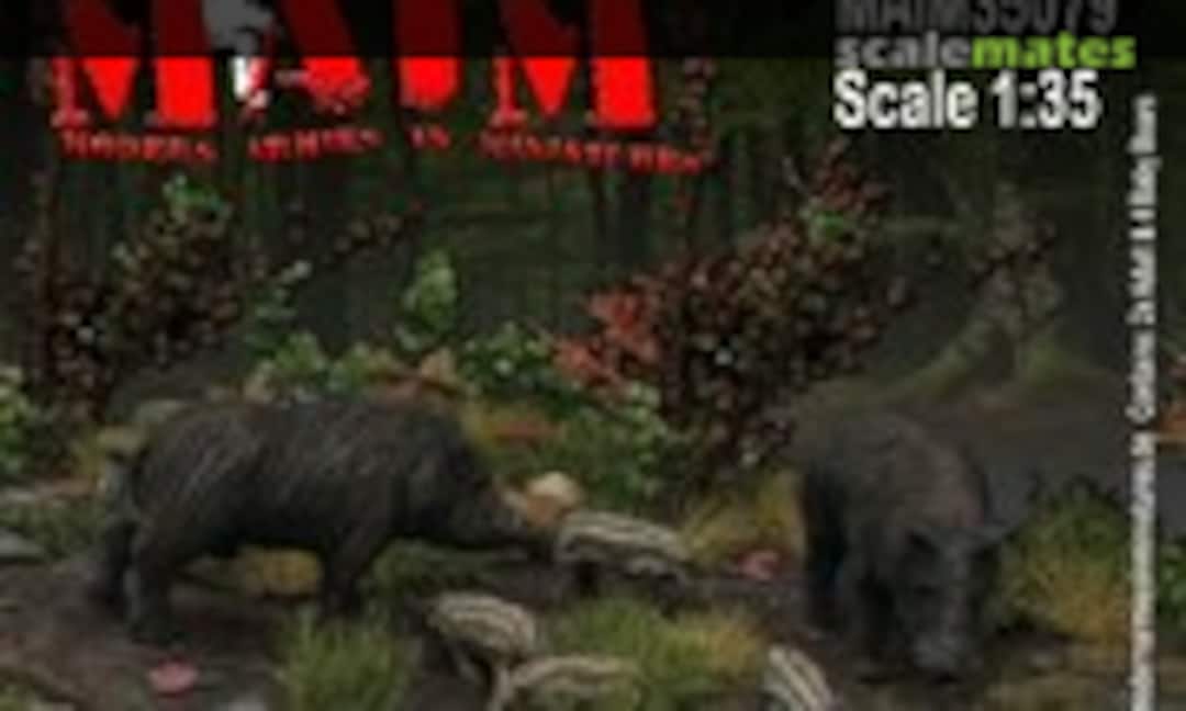 1:35 Animal Set - Boars / Wildschweine (MAiM MAIM35079)