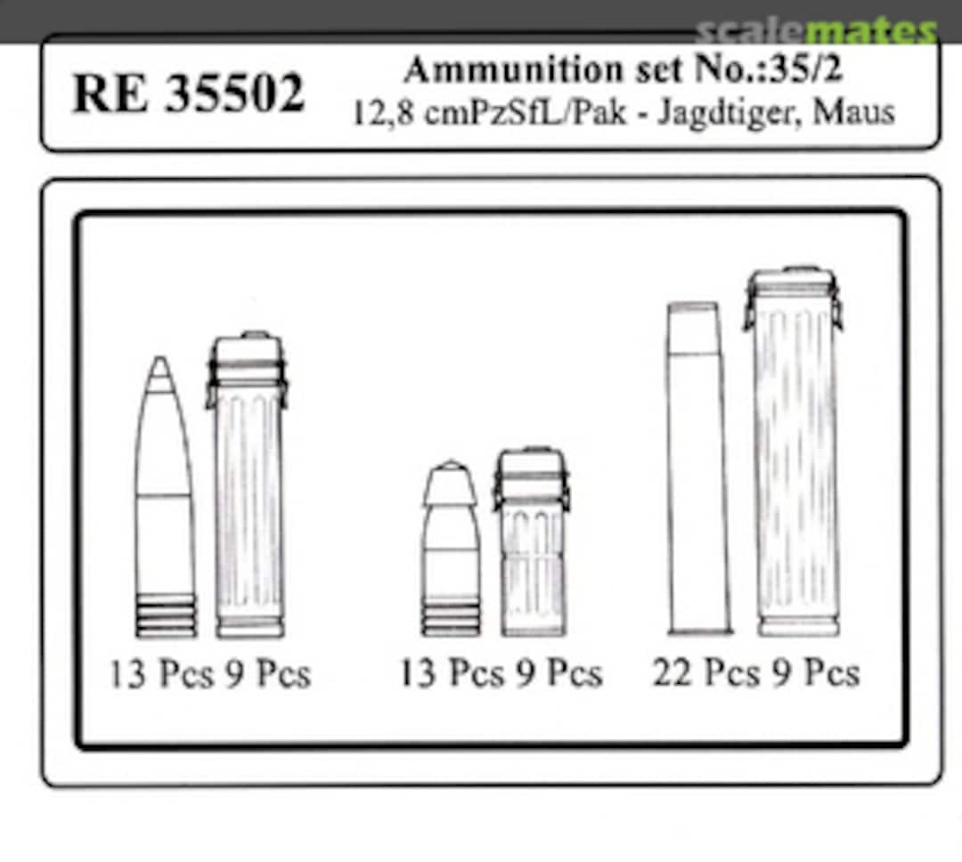 Boxart Ammunition Set No.: 5 35502 Attack Hobby Kits Boxart Ammunition Set No.: 5 35502 Attack Hobby Kits