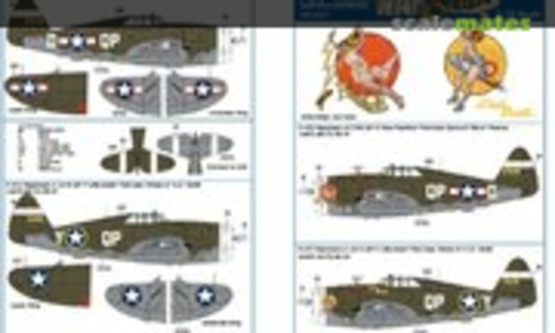1:32 P-47C/D Thunderbolt Razorbacks (Kits-World KW132077)