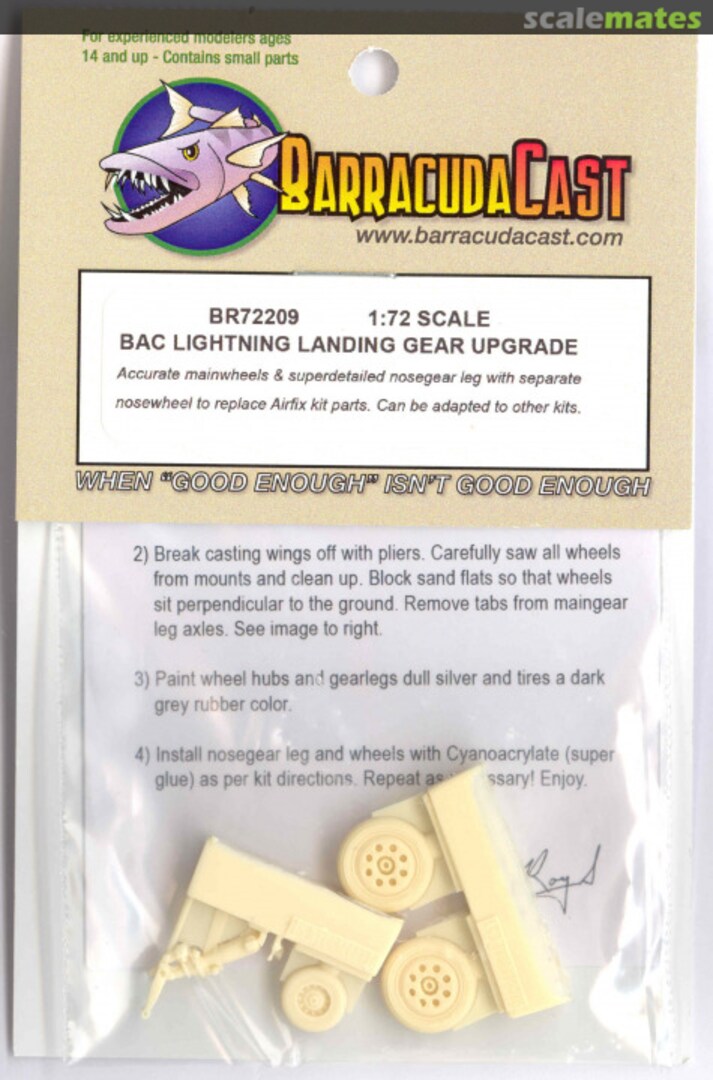 Boxart BAC Lightning Landing Gear Upgrade BR72209 Barracuda Studios Boxart BAC Lightning Landing Gear Upgrade BR72209 Barracuda Studios