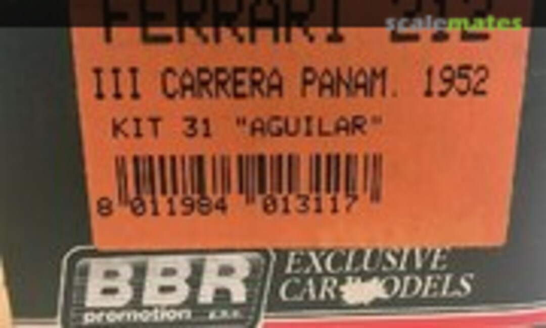 Ferrari 212 Inter #0171EL (P 7-111) &quot;TEXMELUCAN&quot; (BBR KIT31)