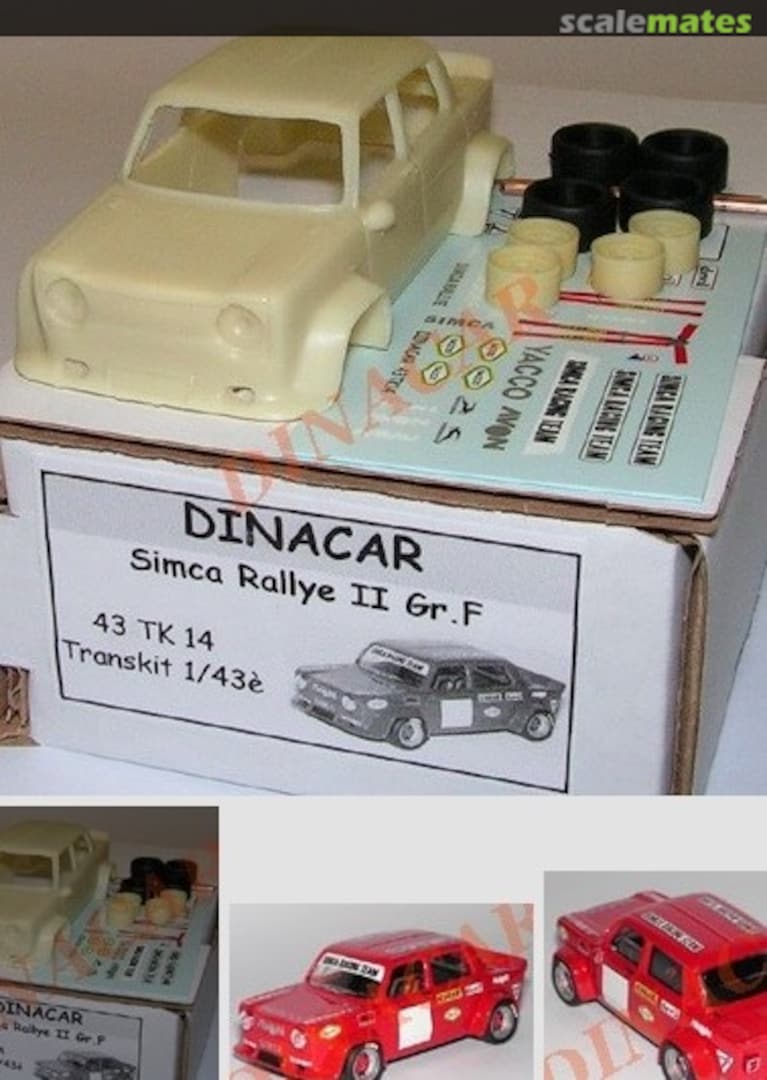 Boxart Simca Rallye 2 Gr. F DR11 Dinacar Boxart Simca Rallye 2 Gr. F DR11 Dinacar