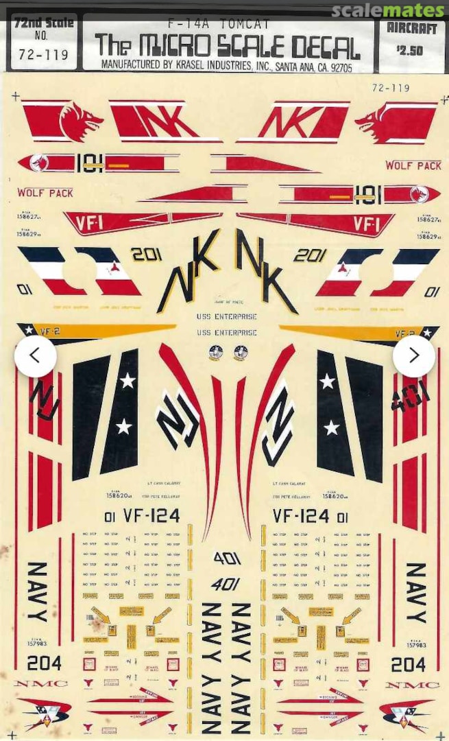 Boxart F-14 Tomcats 72-119 Microscale Boxart F-14 Tomcats 72-119 Microscale
