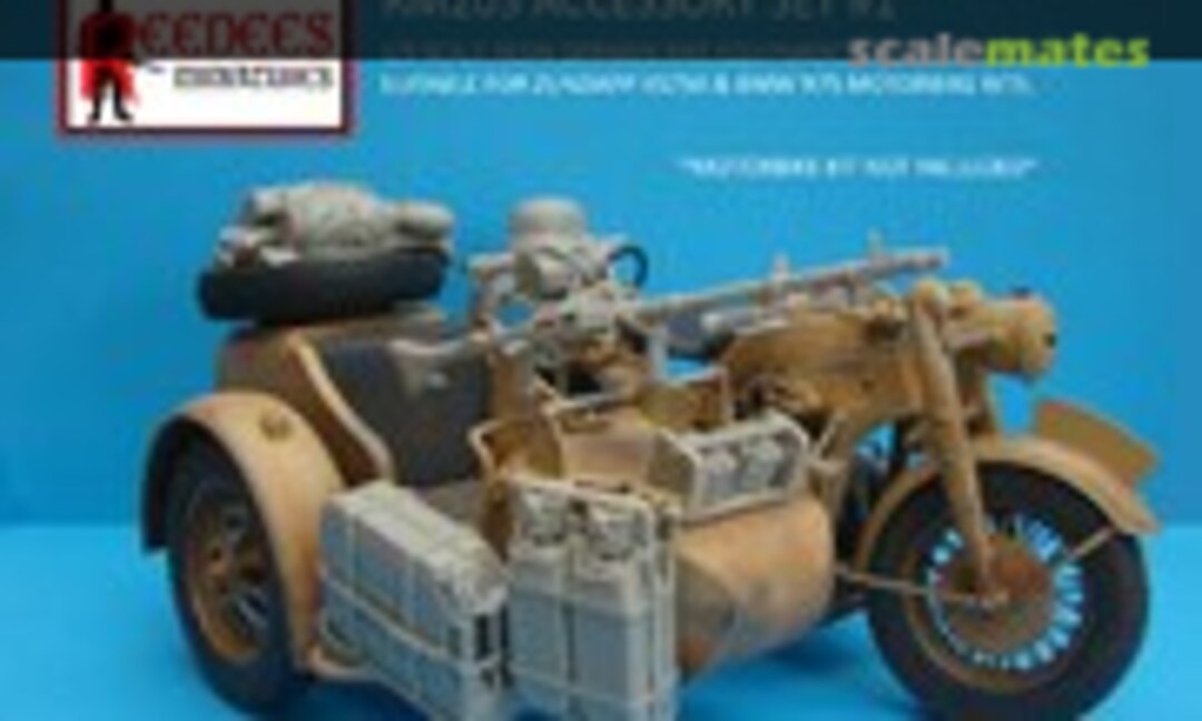 1:9 German Bike Equipment & accessory set (Reedees RM203)