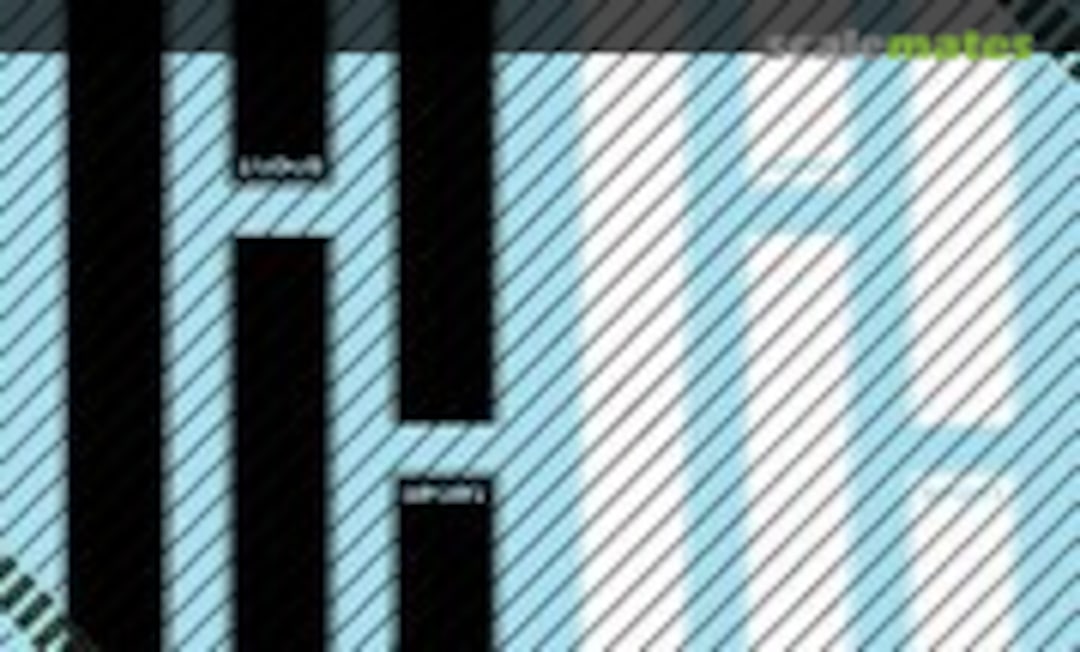 1:25 Dodge Dart GT Sport bands B/W decals (KMP 24017) 24017