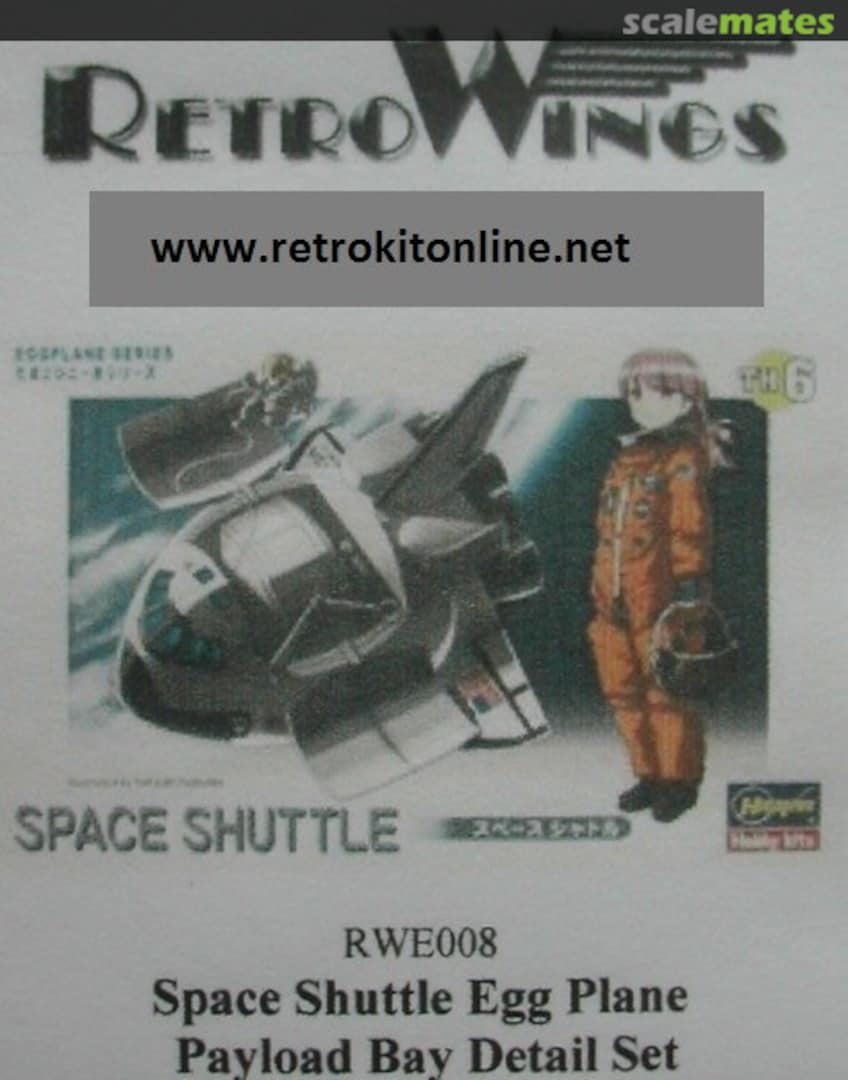 Boxart Space Shuttle Egg Plane Payload Bay RWE008 RetroWings Boxart Space Shuttle Egg Plane Payload Bay RWE008 RetroWings