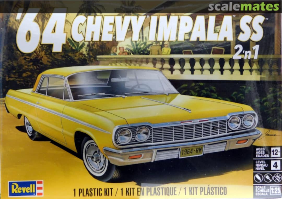 Boxart '64 Chevy Impala SS 2 'n 1 85-4487 Revell Boxart '64 Chevy Impala SS 2 'n 1 85-4487 Revell