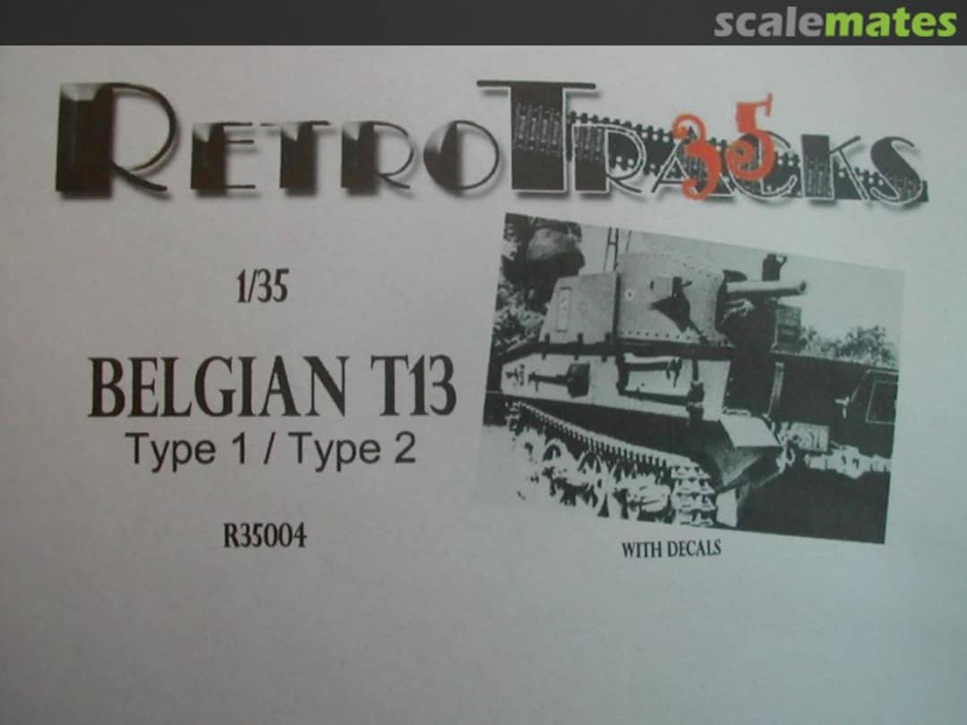 Boxart Belgian T13 Type 1 / Type 2 R35004 RetroTracks Boxart Belgian T13 Type 1 / Type 2 R35004 RetroTracks