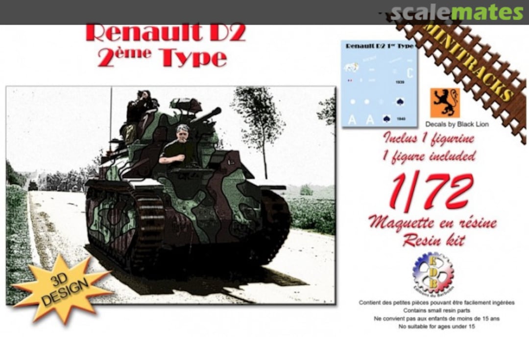 Boxart Renault D2 2ème type Minitracks Boxart Renault D2 2ème type Minitracks