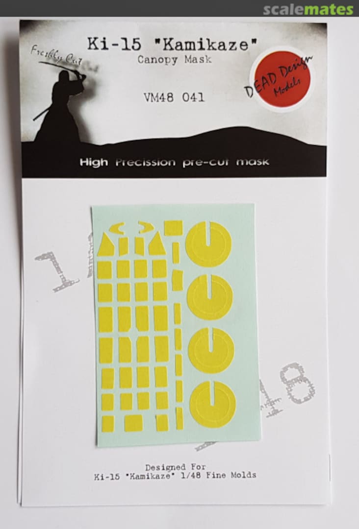 Boxart Mitsubishi Ki-15 'Kamikaze' canopy paint frame mask VM48041 DEAD Design Models Boxart Mitsubishi Ki-15 'Kamikaze' canopy paint frame mask VM48041 DEAD Design Models
