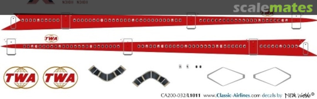 Boxart TWA (first) L1011 CA200-032 Classic Airlines Boxart TWA (first) L1011 CA200-032 Classic Airlines